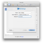 Apple Mail – Exchange – Add account details
