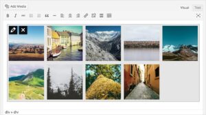 WordPress Gallery Previews